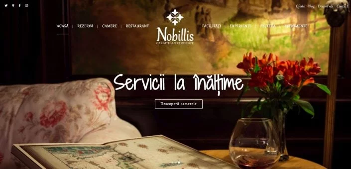 Nobillis - The Carpathian Residence, création de site internet