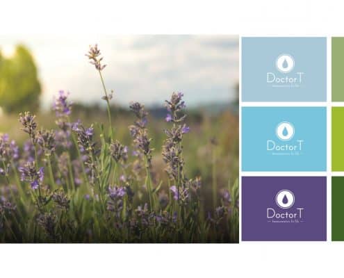 Doctor T visual identity logo colors fonts homeocosmetics 10