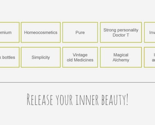 Doctor T visual identity logo colors fonts homeocosmetics 2
