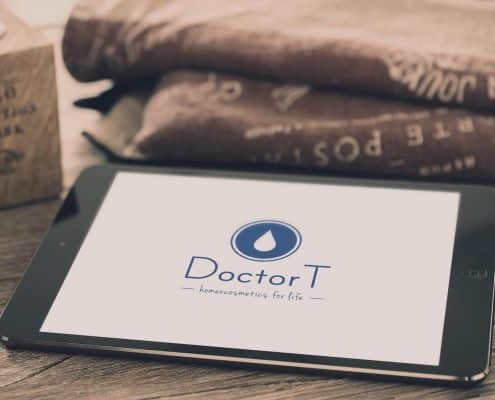Doctor T visual identity logo colors fonts homeocosmetics 23