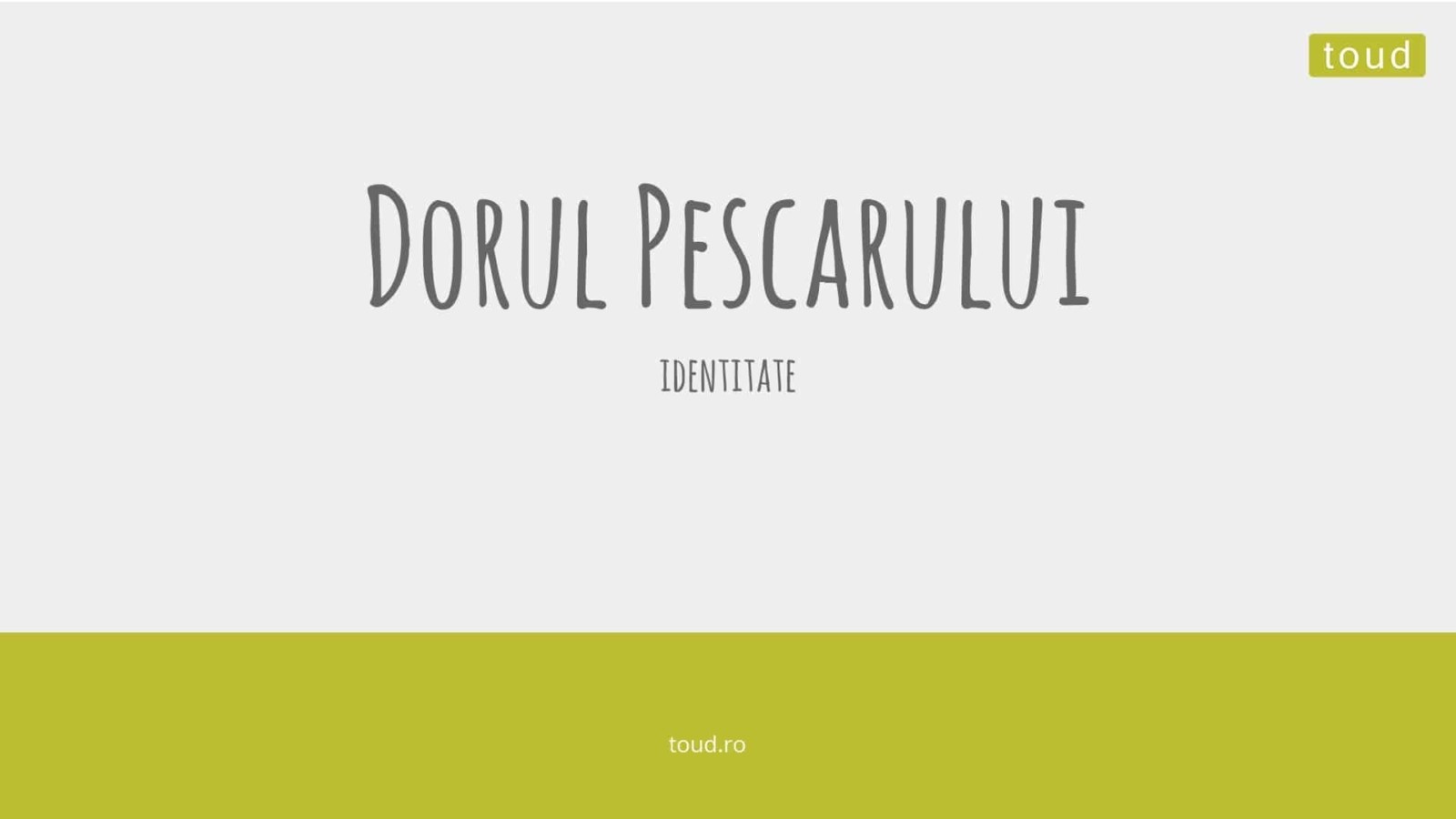 Dorul Pescarului turism Valsan accomodation branding logo design identity toud 1