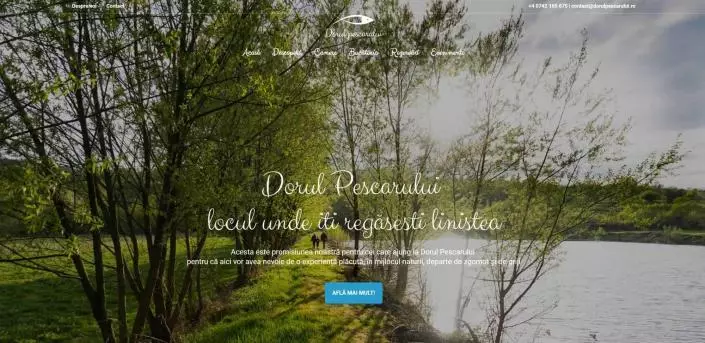 Dorul Pescarului, creare site web