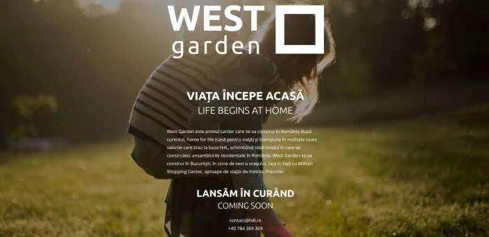 West Garden, creare site webm web design