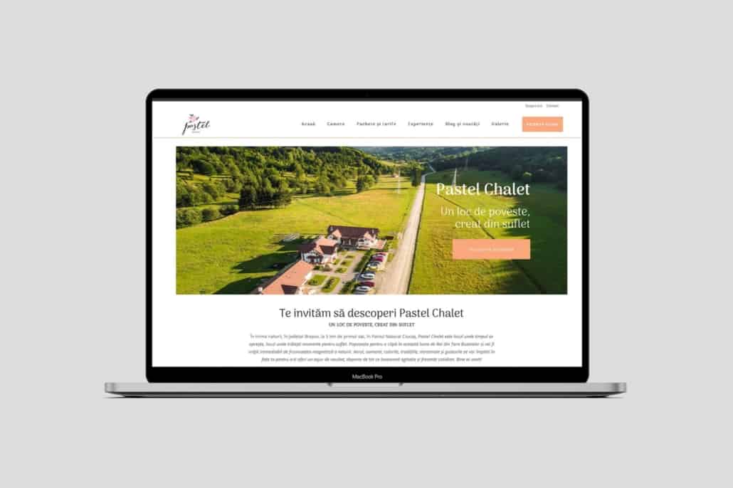 Pastel Chalet – création de site web, l'histoire d'une marque de tourisme roumaine