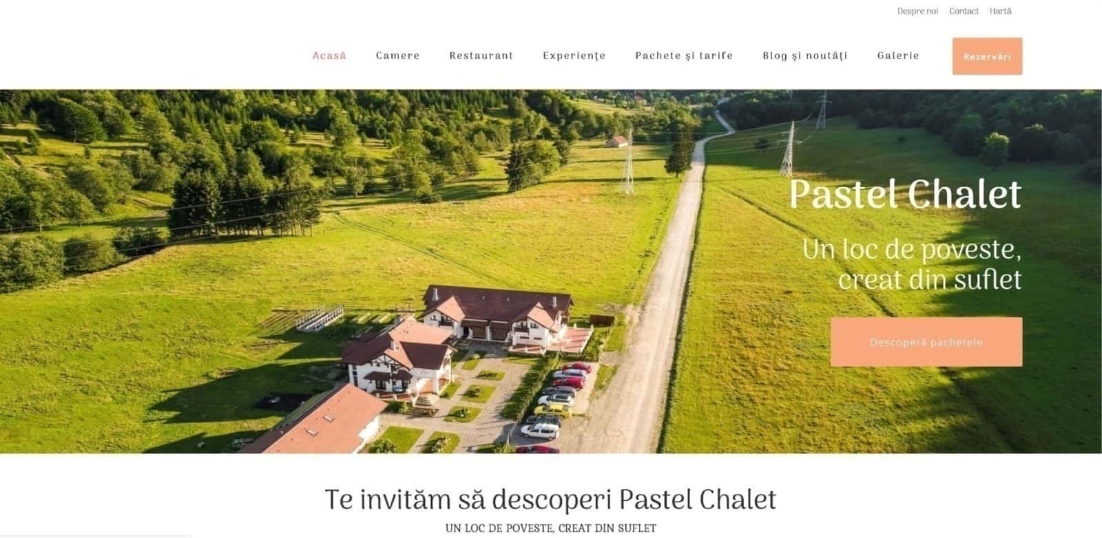 Pastel Chalet, création de site web, conception web, design, site web, Toud