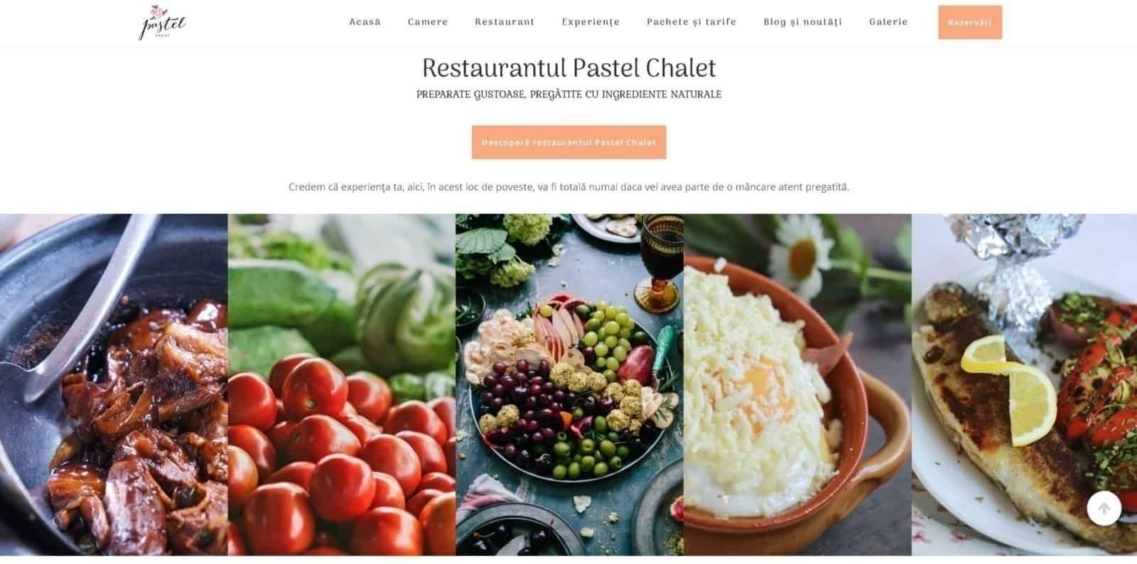 Pastel Chalet, création de site web, conception web, design, site web, Toud