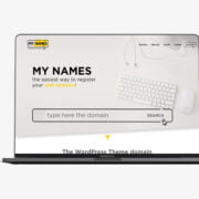 My Names – Expérience utilisateur intuitive pour un site web d'enregistrement de domaines