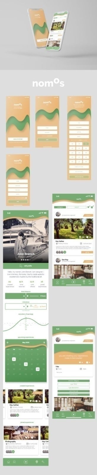 Design UI d'application, design d'application, design d'interface utilisateur, conception, projet