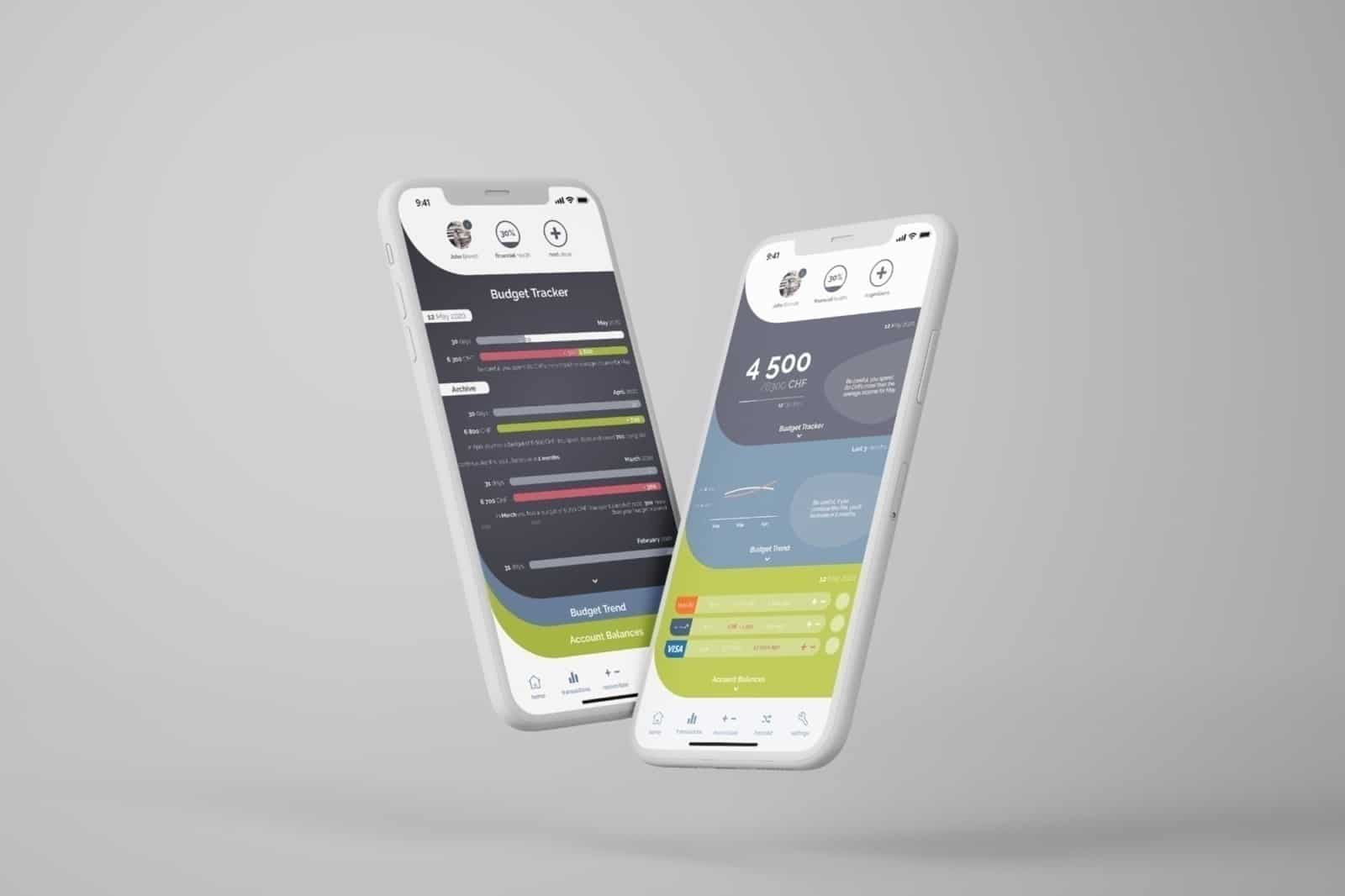 Proposition d'interface d'application, design d'interface utilisateur, design d'application, design