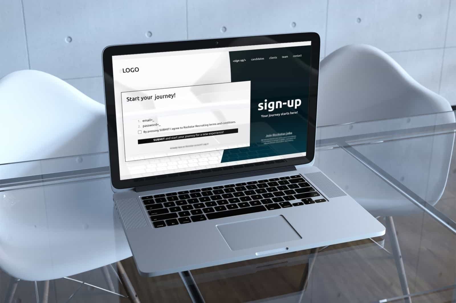 Un projet de conception de wireframe pour site web