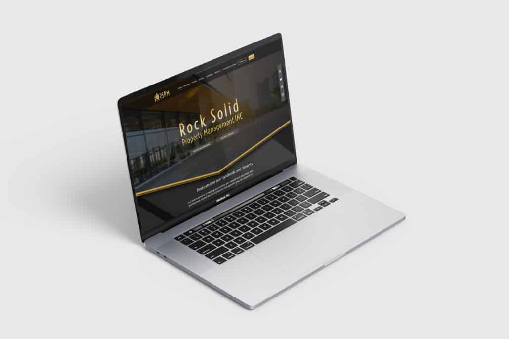 Rock Solid Property Management - Concept de design UI pour une société de gestion immobilière