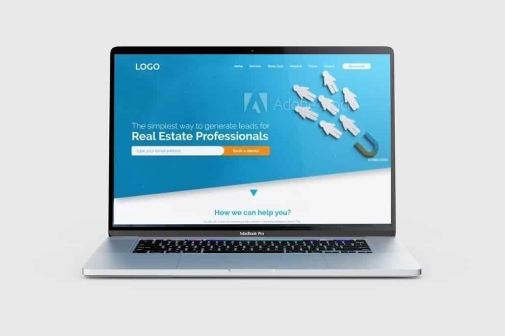 UI web design for a marketing platform toud