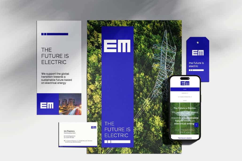 Electromontaj - branding, identité visuelle, refonte du site web