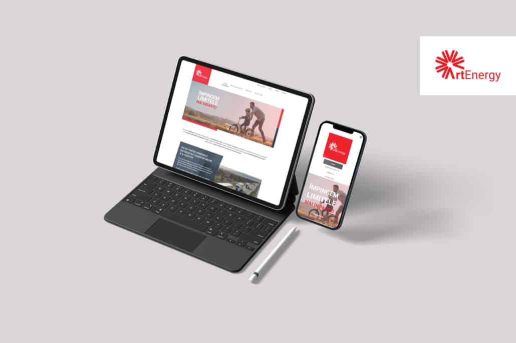 Projet de conception de site Web Toud - ArtEnergy, conception de site Web, site Web, conception d'interface utilisateur, conception d'expérience utilisateur, création de site Web, distributeur d'énergie