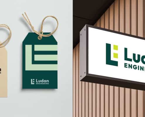 Ludan ENGINEERING Branding pentru o companie de inginerie Toud identitate vizuala branding website design logo design1