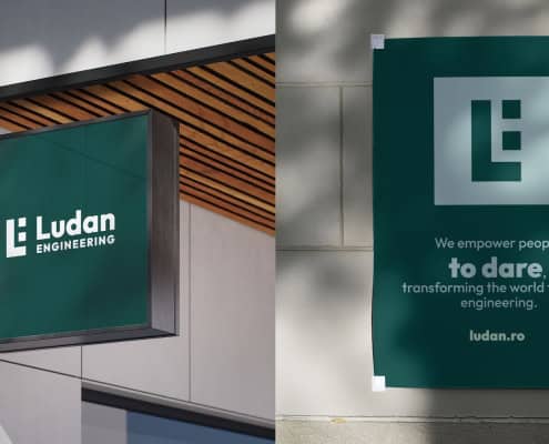 Ludan ENGINEERING Branding pentru o companie de inginerie Toud identitate vizuala branding website design logo design2