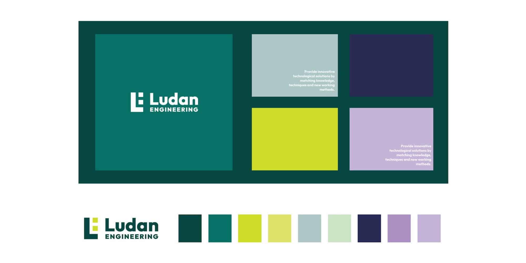 Ludan ENGINEERING - Image de marque pour une entreprise d'ingénierie – une transformation visant à mettre en valeur l'équipe et l'identité visuelle. Toud, nous vous aidons à raconter votre histoire.