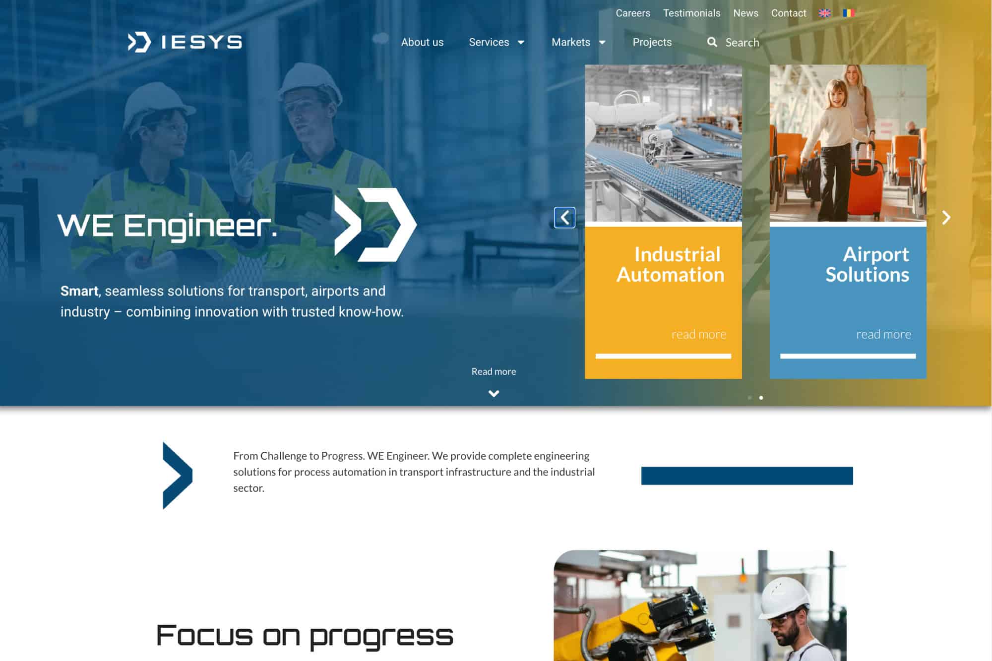 Website IESYS after Website IESYS after