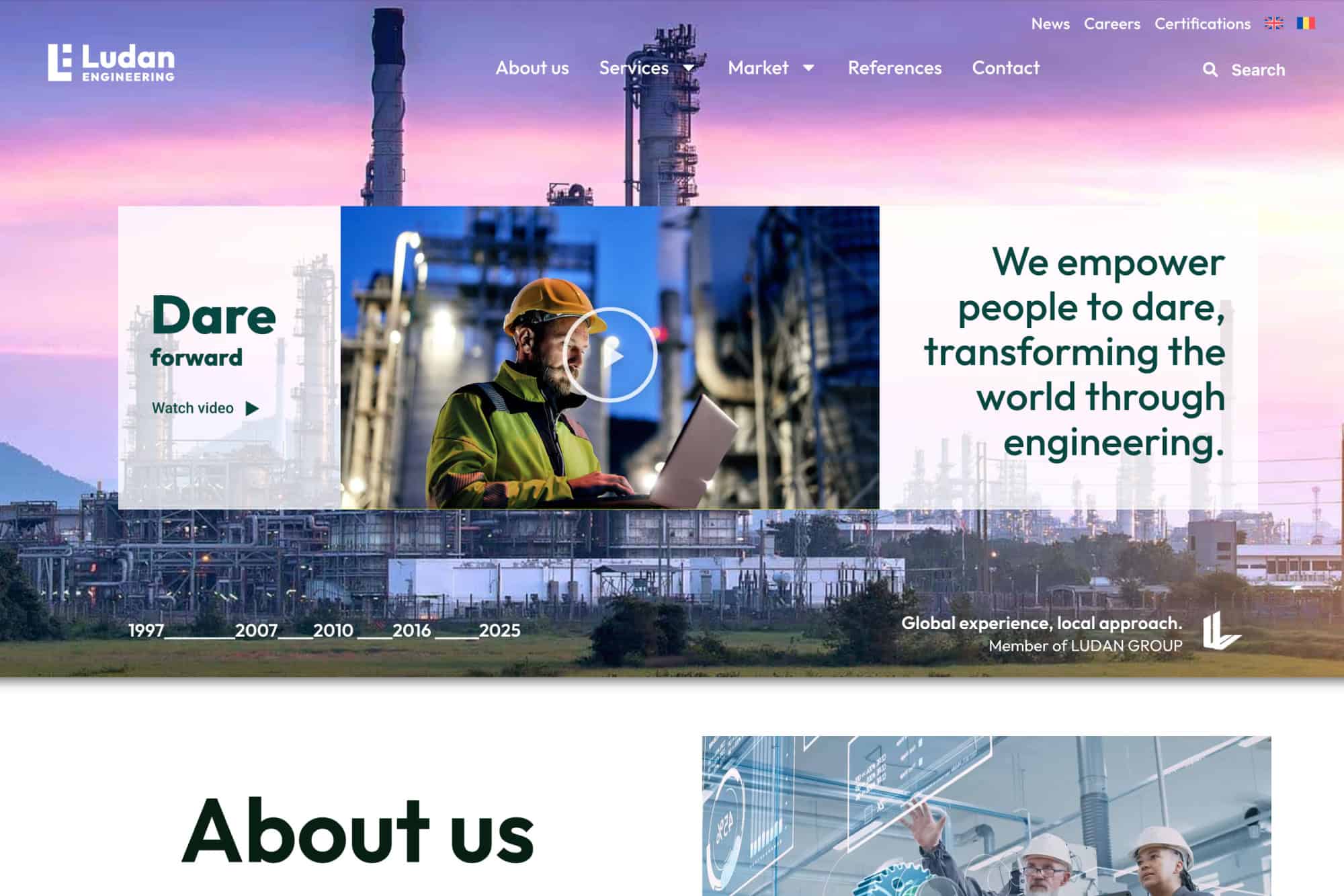 Website Ludan Engineering nou