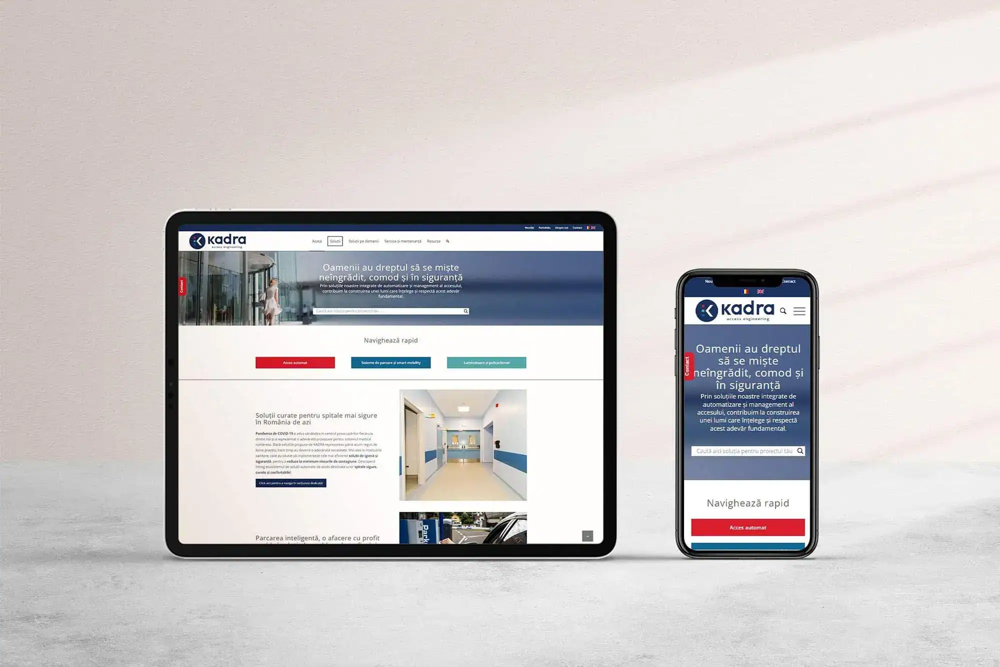 Website ul KADRA probabil cel mai complex si mai mare website pe care l am creat pana acum Toud web design UI design UX design2