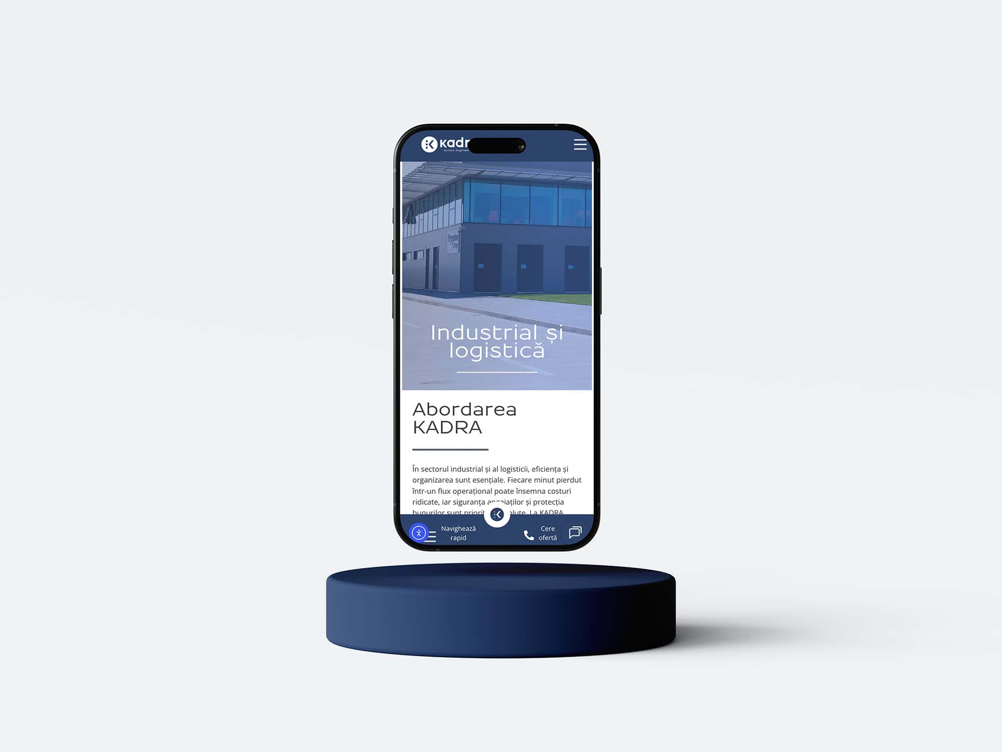 Website ul KADRA probabil cel mai complex si mai mare website pe care l am creat pana acum Toud web design UI design UX design5