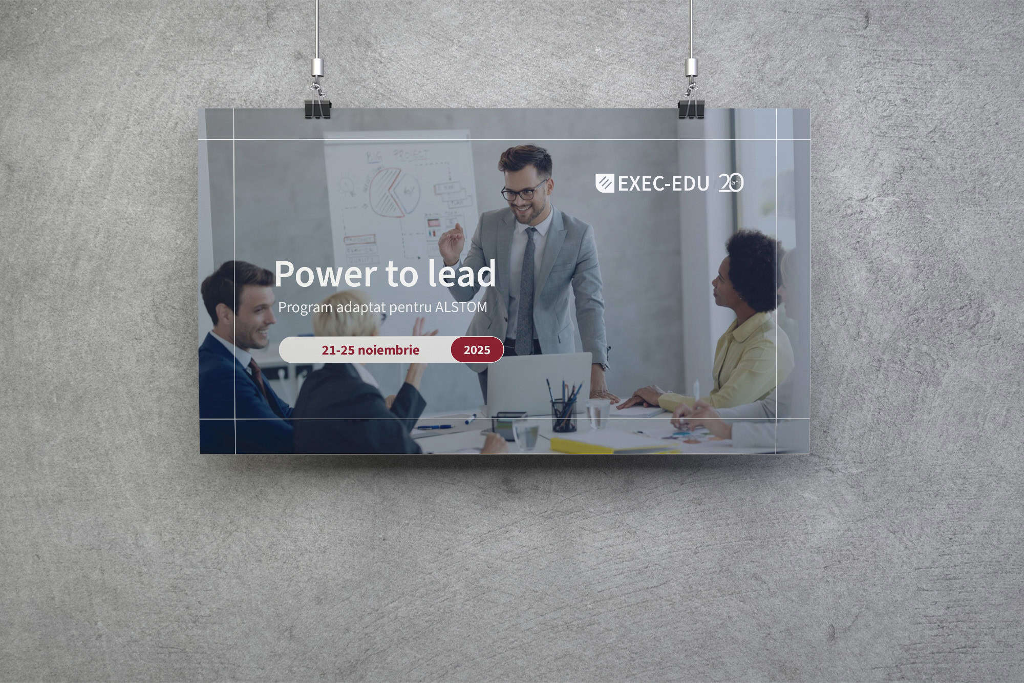 Design de présentations, présentation, design Toud, design graphique, design PowerPoint, EXEC-EDU, présentation du cours Power to Lead